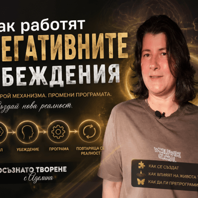 Механизмът зад негативните убеждения – онлайн курс с Аделина Димитрова