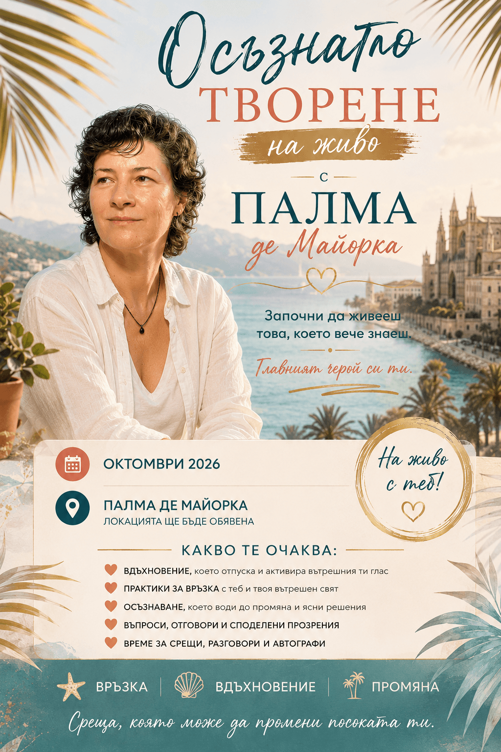 Осъзнато творене на живо в Палма де Майорка