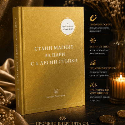 Е-Книга "Стани магнит за пари с 4 лесни стъпки" (ПДФ файл за изтегляне)